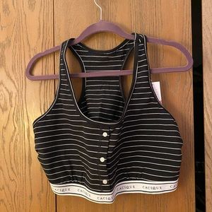 Black and White stripped bralette